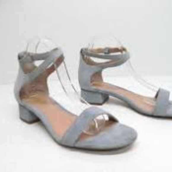 Lauren Betha Blue Suede Ankle Sandal’s - Picture 7 of 7